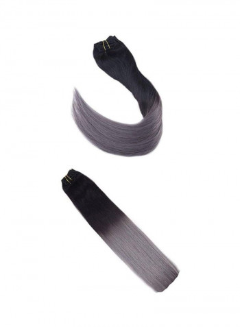7-Piece Clip In Hair Extensions 1B Ombre 16inch