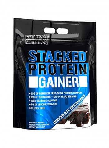 Stacked Protein Gainer Protein Powder Drink Mix Chocolate Decadence