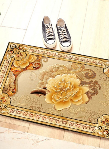 1 Piece Rug Anti-Skidding European Style Flower Print Soft Living Room Bedroom Floor Mat multicolour 120*160(W*L)cmcm