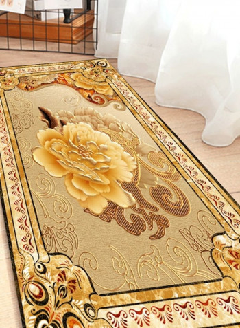 1 Piece Rug Anti-Skidding European Style Flower Print Soft Living Room Bedroom Floor Mat multicolour 120*160(W*L)cmcm