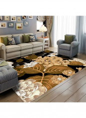 1 Piece Rug Anti-Skidding Flower Print Soft Living Room Bedroom Floor Mat multicolour 120*160(W*L)cmcm