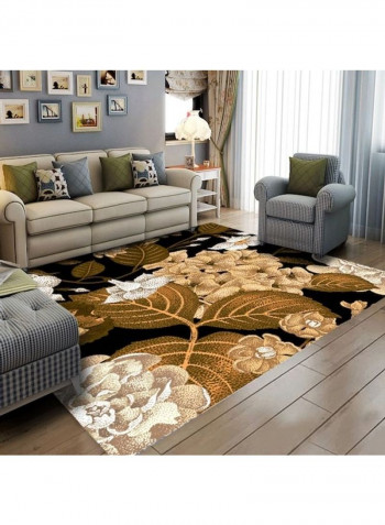 1 Piece Rug Anti-Skidding Flower Print Soft Living Room Bedroom Floor Mat multicolour 120*160(W*L)cmcm