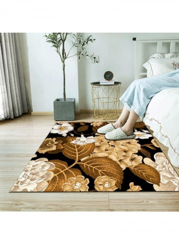 1 Piece Rug Anti-Skidding Flower Print Soft Living Room Bedroom Floor Mat multicolour 120*160(W*L)cmcm
