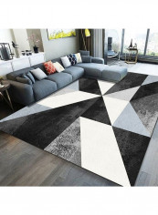 1 Piece Living Room Rug Black 120*160(W*L)cmcm