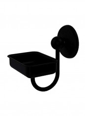 Monte Carlo Collection Wall Mounted Soap Dish Black 4.5x3.5x6inch