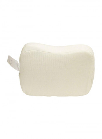 Memory Foam Travel Pillow White 16x3inch