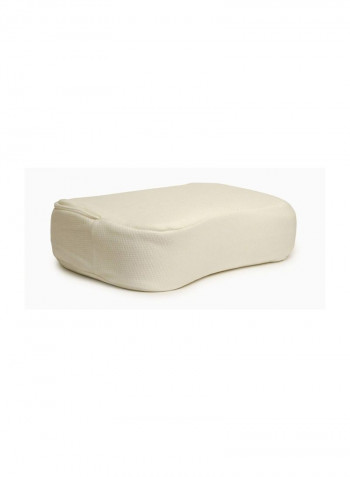 Memory Foam Travel Pillow White 16x3inch