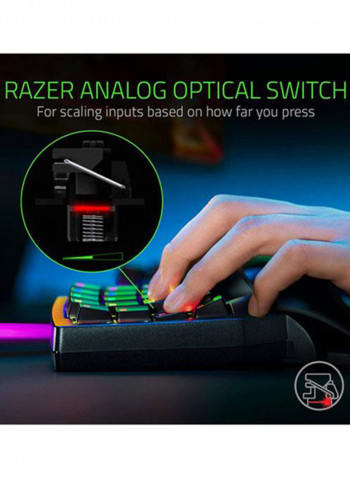 RZ07-03110100-R3M1 Tartarus Pro Gaming Keypad With Analog-Optical Key Switches Black