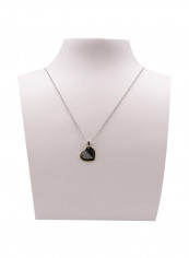 925 Sterling Silver Plated Heart Pendant Necklace