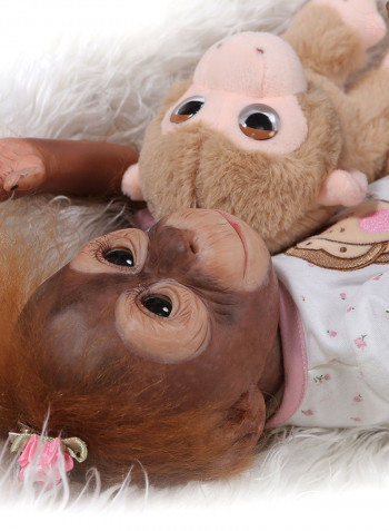 Decdeal Realistic Reborn Baby Monkey Doll 21inch