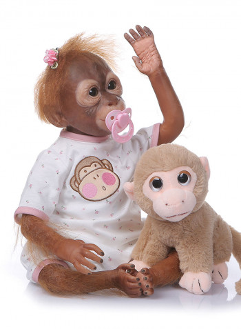 Decdeal Realistic Reborn Baby Monkey Doll 21inch