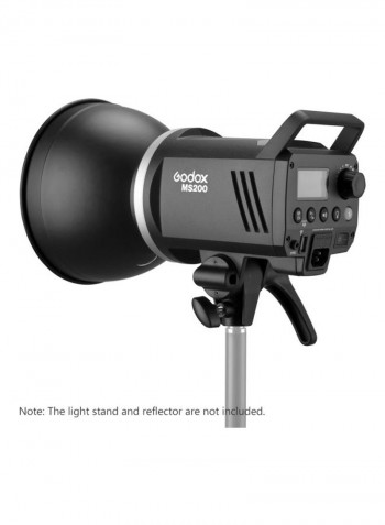 MS200 Monolight Studio Flash Strobe 31.5x19.6x23centimeter Black/Silver