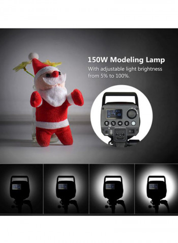 MS200 Monolight Studio Flash Strobe 31.5x19.6x23centimeter Black/Silver