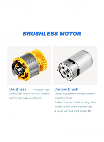 Brushless Impact Cordless Electric Wrench Multicolour 36x30x10cm