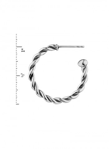 925 Sterling Silver Hoop Earring