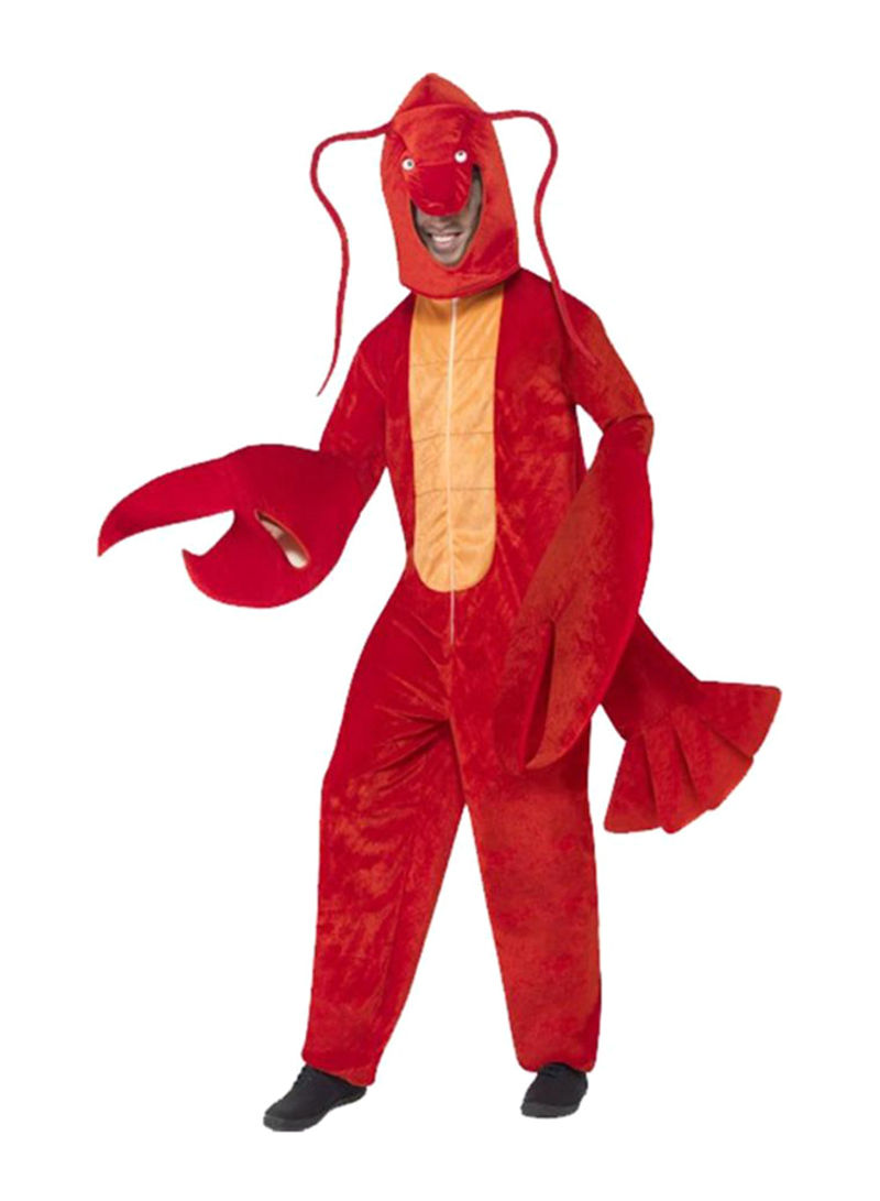 Lobster All In One Hood Costume One Size
