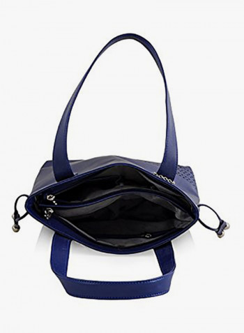 Polyester Blend Shoulder Bag Blue