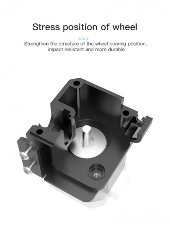 Upgrade Titan Extruder Kit For CR-10 v2 3D Printer 7.4x7.4x6.5cm Black/Silver