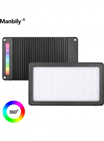 Pocket LED Video Fill Light with 3 Lighting Effect Modes Black/White