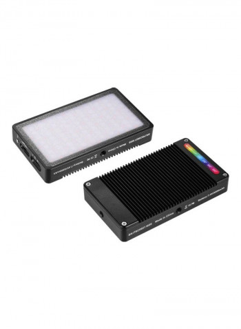 Pocket LED Video Fill Light with 3 Lighting Effect Modes Black/White
