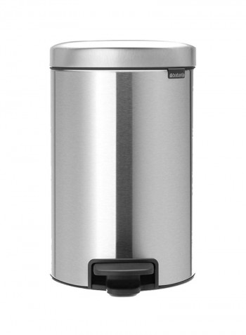 Multipurpose Newicon Pedal Bin Silver 12L