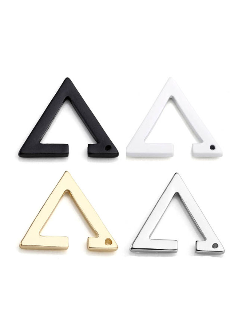 Stainless Steel Triangle Clip-on Earrings