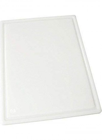 Grooved Cutting Board White