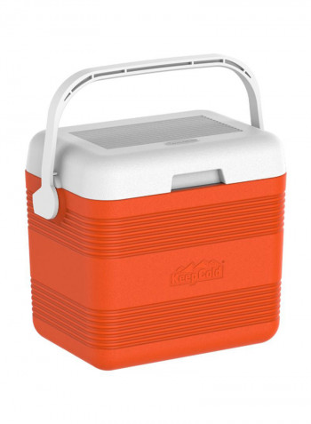 4-Piece Keep Cold Deluxe Ice Box Orange 33 x 22 x 29L
