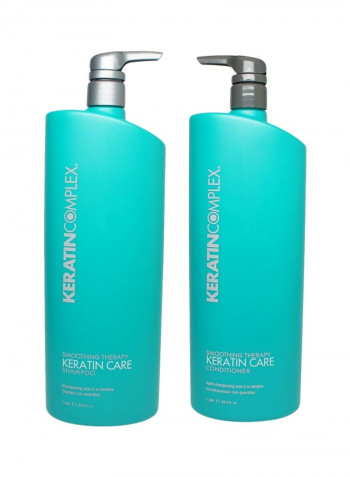 2-Piece Smoothing Therapy Keratin Care Shampoo And Conditioner Set 33.8ounce