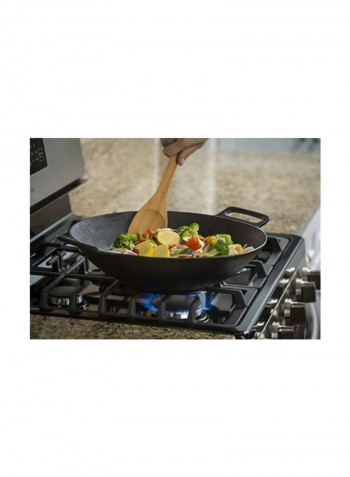 Cast Iron Wok Black