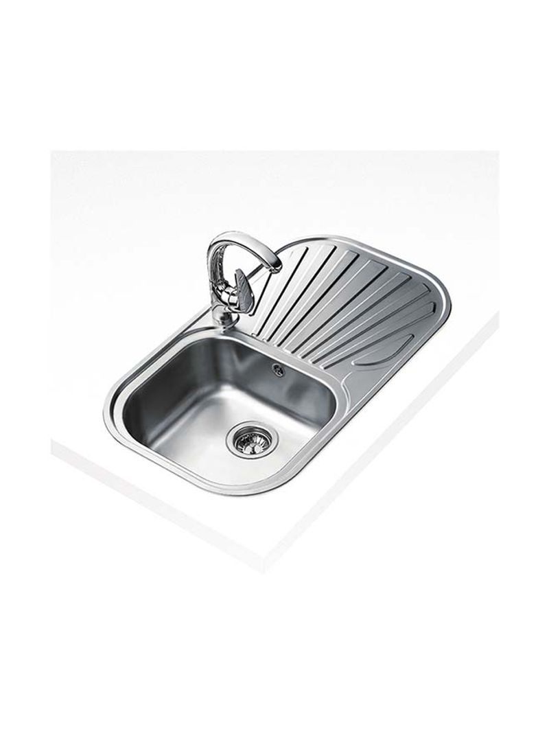 Stylo 1B 1D Inset Stainless Steel One Bowl And One Drainer Sink Stainless Steel 830x485x170mmmm