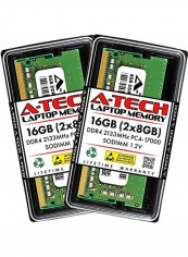 2-Piece DDR4 PC4-17000 SODIMM RAM Set 8GB Green/Black