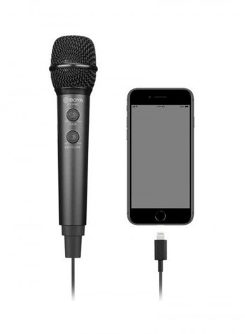 Digital Handheld Microphone 10.01x5x5cm Black