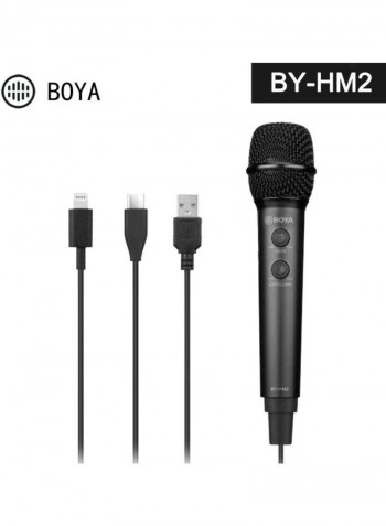 Digital Handheld Microphone 10.01x5x5cm Black
