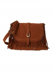 Polyester Blend Crossbody Bag LWSL00219 Brown