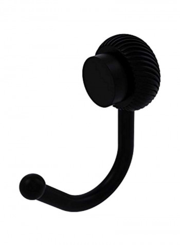 Venus Collection Twisted Accents Robe Hook Matte Black