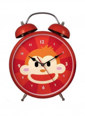 Monkey Jumbo Alarm Clock Red/Orange/Beige 3.5x9.4x12.2inch