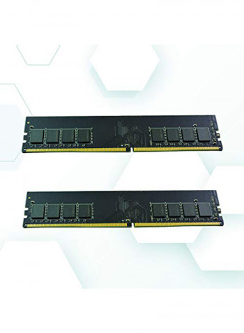 DDR4 (2x8GB) Udimm 288 Pin Unbuffered Non ECC Desktop Module Upgrade Memory 16GB Black/Green