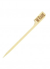 100-Piece Steak Marker Pick Labels Beige/Brown 5 x 8 x 4inch