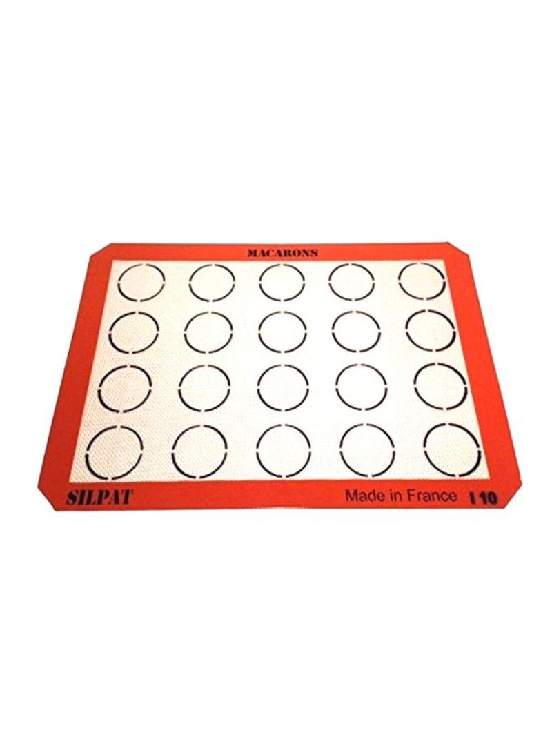Macaron Baking Mat Orange 16.5x11.6x1inch