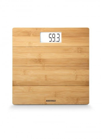 Bamboo Weighing Scale Brown