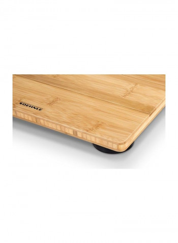 Bamboo Weighing Scale Brown