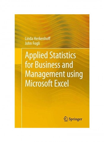 Applied Statistics For Business And Management Using Microsoft Excel Paperback English by Linda Herkenhoff