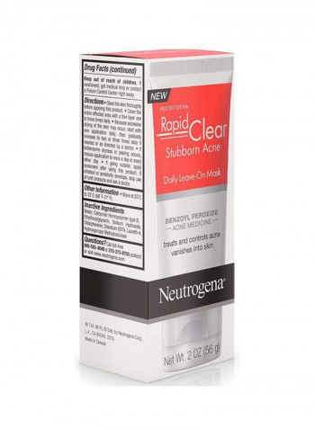 Pack Of 3 Rapid Clear Stubborn Acne Daily Leave-On Mask 3x2ounce