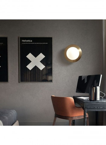 G9 LED Full Copper Round Personality Bedroom Wall Light White
