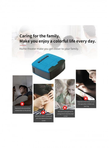 Full HD Projector 500 Lumens XD4528702 Blue/Black
