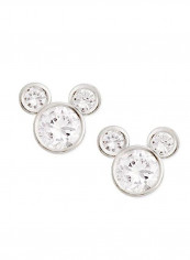 Sterling Silver Mickey Mouse Stud Earrings