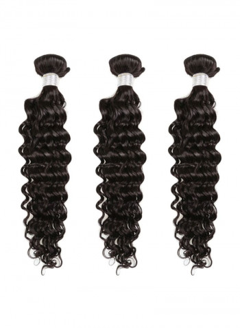 Pack Of 3 Curly Hair Extension Natural Black