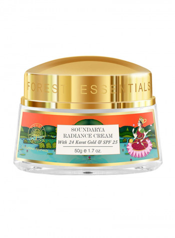 Soundarya Radiance Cream With 24K Gold/SPF25 Gold 50g