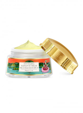 Soundarya Radiance Cream With 24K Gold/SPF25 Gold 50g